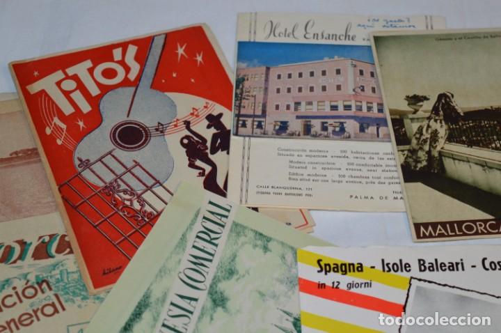 Folletos de turismo: MALLORCA / Lote variados de folletos de turismo y otros documentos / Años 50 - ¡Mira fotos! - Foto 3 - 215032781
