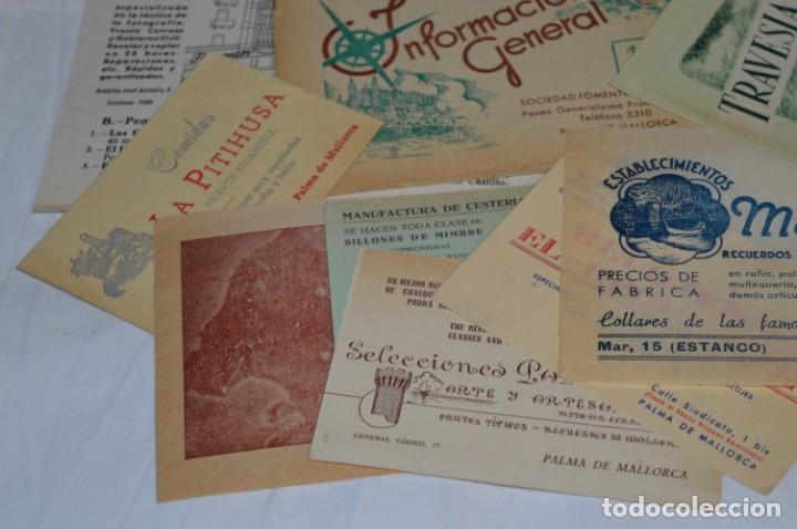 Folletos de turismo: MALLORCA / Lote variados de folletos de turismo y otros documentos / Años 50 - ¡Mira fotos! - Foto 8 - 215032781