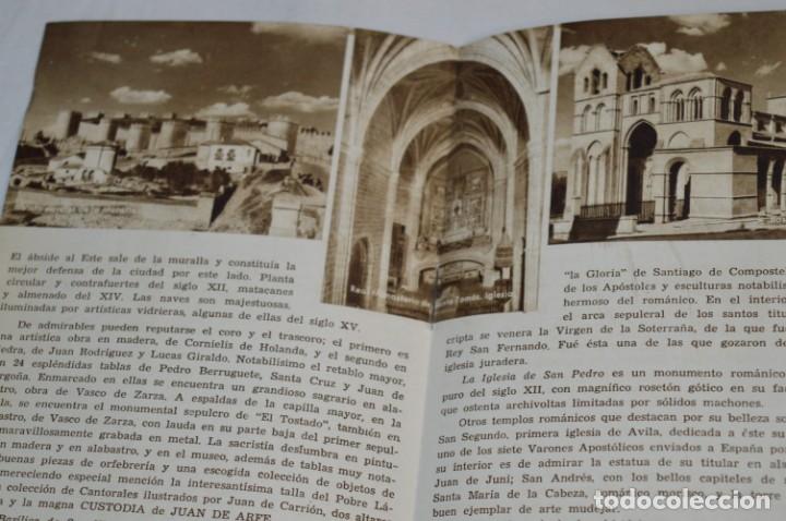 Folletos de turismo: ÁVILA / Lote variados de folletos de turismo y otros documentos / Años 50 - ¡Mira fotos! - Foto 3 - 215033371