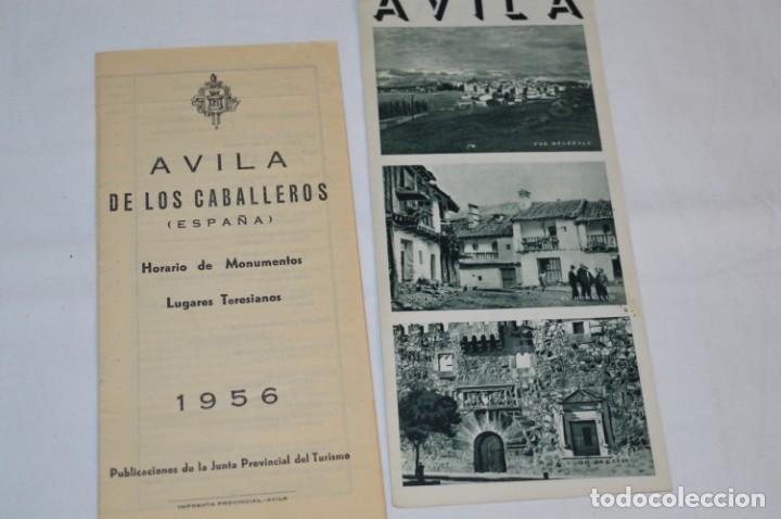 Folletos de turismo: ÁVILA / Lote variados de folletos de turismo y otros documentos / Años 50 - ¡Mira fotos! - Foto 7 - 215033371