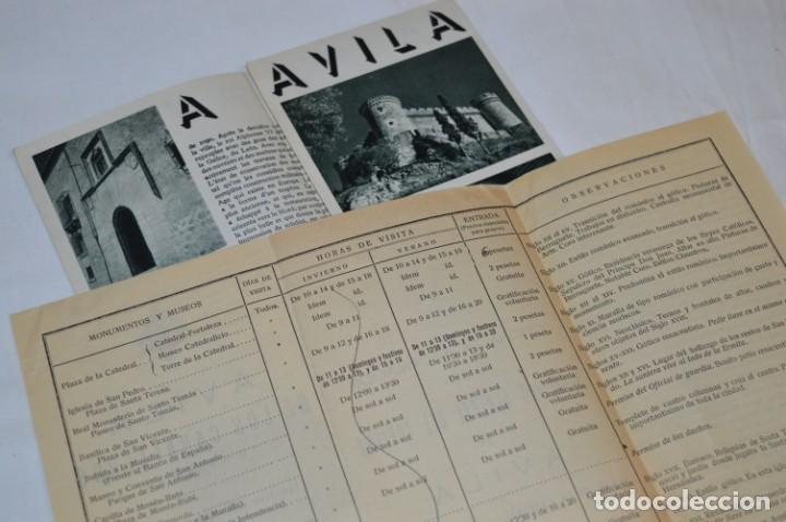 Folletos de turismo: ÁVILA / Lote variados de folletos de turismo y otros documentos / Años 50 - ¡Mira fotos! - Foto 8 - 215033371