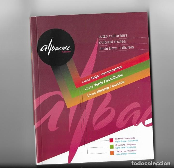 Folhetos de turismo: ALBACETE, RUTAS CULTURALES (MONUMENTOS, ESCULTURAS, MUSEOS) - GUIA TURISTICA ACTUAL