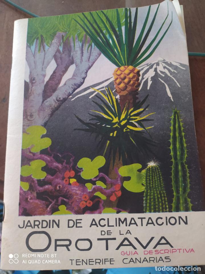 Folletos de turismo: Jard&iacute;n de Aclimataci&oacute;n de La Orotava - Gu&iacute;a descriptiva - 1955