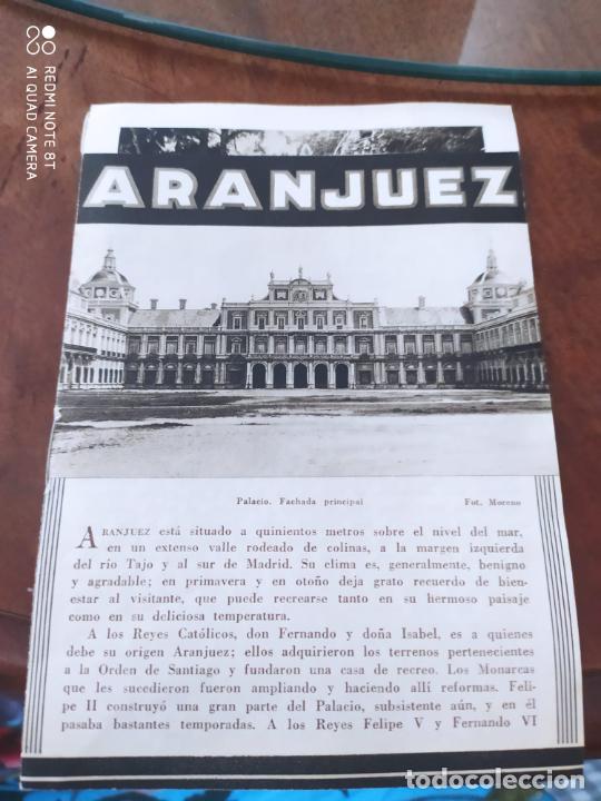 Tourismusbrosch&uuml;ren: Folleto Patronato Nacional de Turismo. Aranjuez.