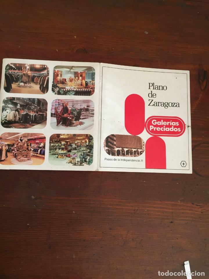 Folletos de turismo: Galerias preciados rumasa guia con mapa turistico de zaragoza rumasa
