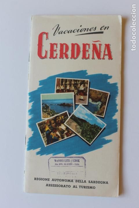 Folletos de turismo: FOLLETO TURISTICO DE LA ISLA ITALIANA DE CERDE&Ntilde;A - A&Ntilde;OS 60