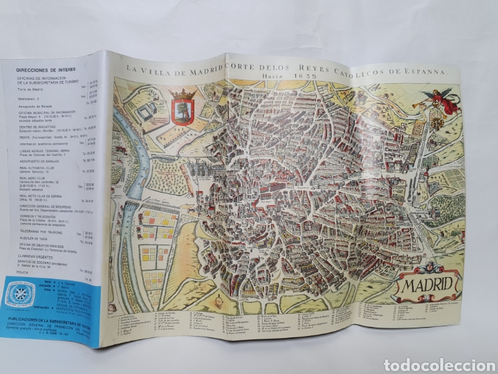 Travel Brochures: MADRID. FOLLETO TURISTICO A&Ntilde;O 1967. PUBLICACIONES SUBSECRETARIA DE TURISMO.