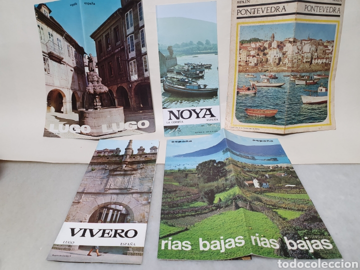 Travel Brochures: DORECCION GENERAL PROMOCION DE TURISMO. FOLLETOS DE GALICIA. RIAS BAJAS. LUGO. PONTEVEDRA. NOYA, VI