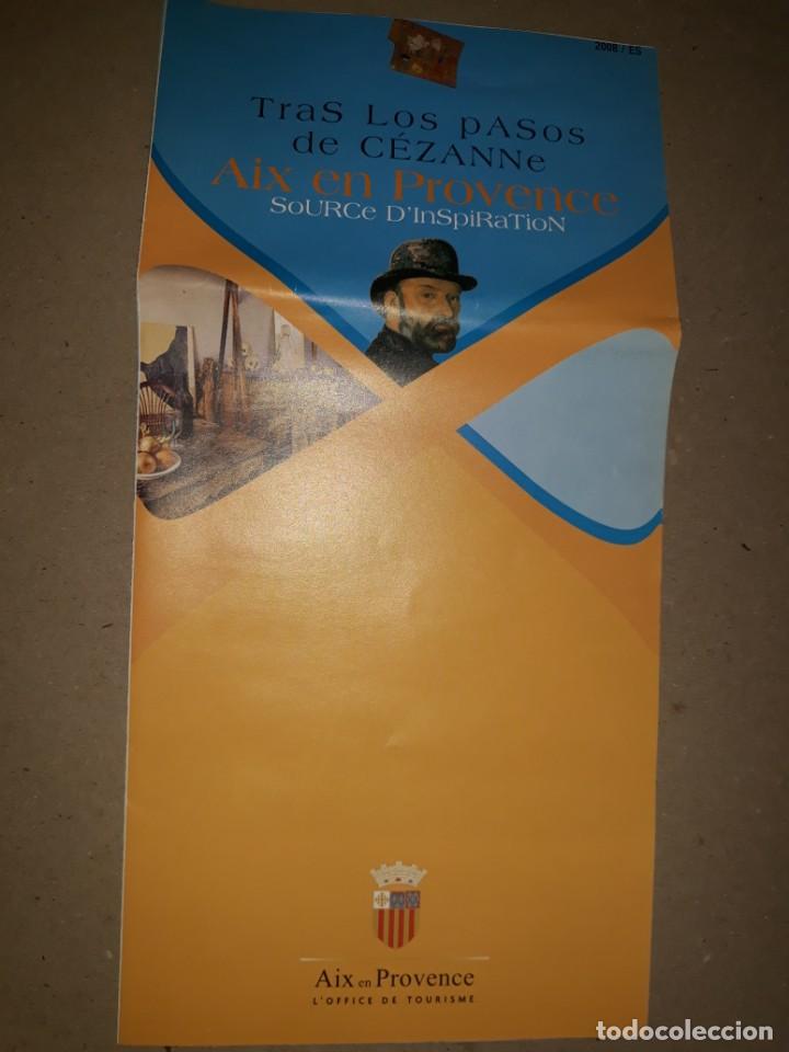 Brochures de tourisme: FOLLETO TURISMO ACORDE&Oacute;N TRAS LOS PASOS DE CEZANNE MAESTRO AIX EN PROVENCE PLANO CRONOLOG&Iacute;A BIOGRAF&Iacute;