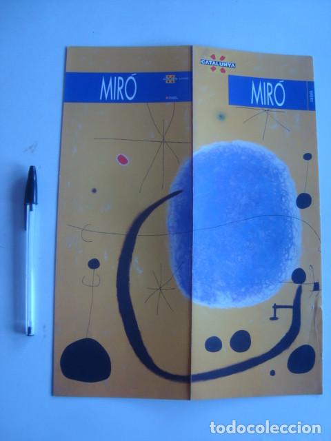 Folletos de turismo: FOLLET&Oacute; DESPLEGABLE JOAN MIR&Oacute;. EN CATAL&Agrave; 2003 (GENERALITAT, TURISME). 12 P&Agrave;GINES GENERALITAT TURISME