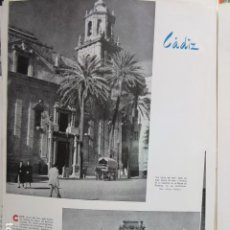 Folletos de turismo: ARTICULO 1956 - CADIZ - MALAGA - 1 HOJA 2 PAGINA