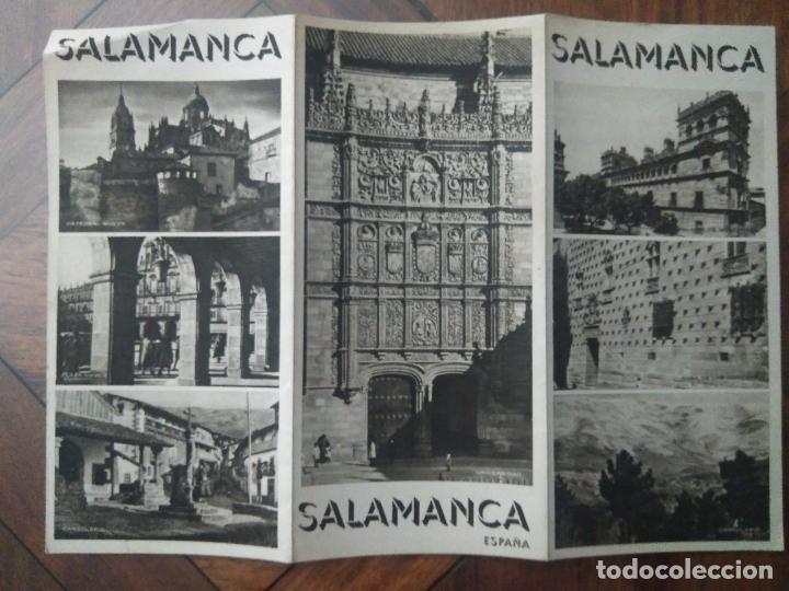 Folletos de turismo: Tr&iacute;ptico folleto de Salamanca. Turismo.