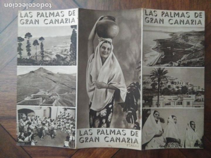 Folletos de turismo: Tr&iacute;ptico folleto de Las Palmas de Gran Canaria. Turismo.