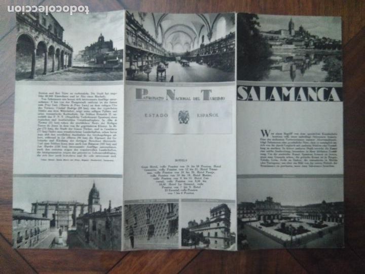 Tourismusbrosch&uuml;ren: Tr&iacute;ptico folleto de Salamanca en Alem&aacute;n. Turismo.