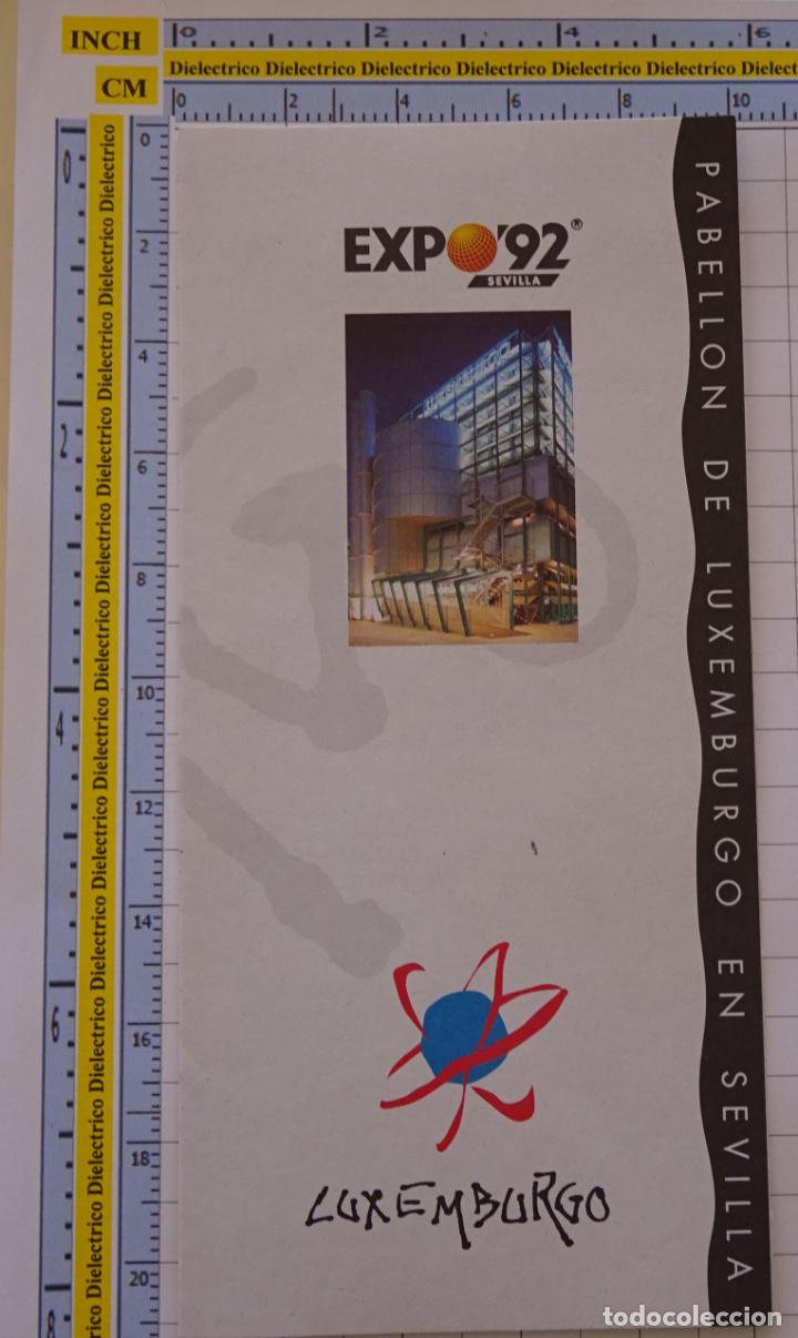 Brochures de tourisme: FOLLETO DOCUMENTO DE LA EXPO SEVILLA 92 1992. PABELL&Oacute;N DE LUXEMBURGO. 41
