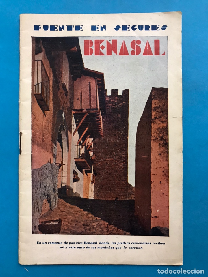 Brochures de tourisme: BENASAL, CASTELLON - BALNEARIO DE FUENTES EN SEGURES - A&Ntilde;OS 1950-60