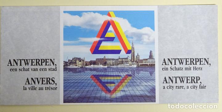 Brochures de tourisme: DOCUMENTO FOLLETO TUR&Iacute;STICO. &Aacute;MBITO EXPO 92 1992 SEVILLA. AMBERES, B&Eacute;LGICA. 20GR. 86
