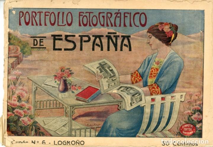 Folletos de turismo: Portfolio Fotogr&aacute;fico de Espa&ntilde;a. Cuaderno N.&ordm; 6. Logro&ntilde;o. A. Mart&iacute;n editor Barcelona