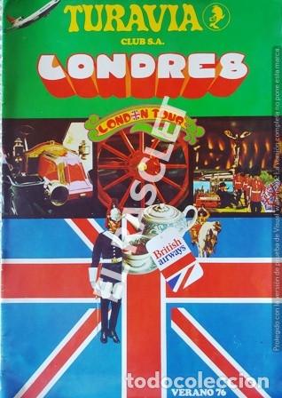 Folletos de turismo: ANTIG&Uuml;A REVISTA DE VIAJES TURAVIA DE LONDRES A&Ntilde;O 1976
