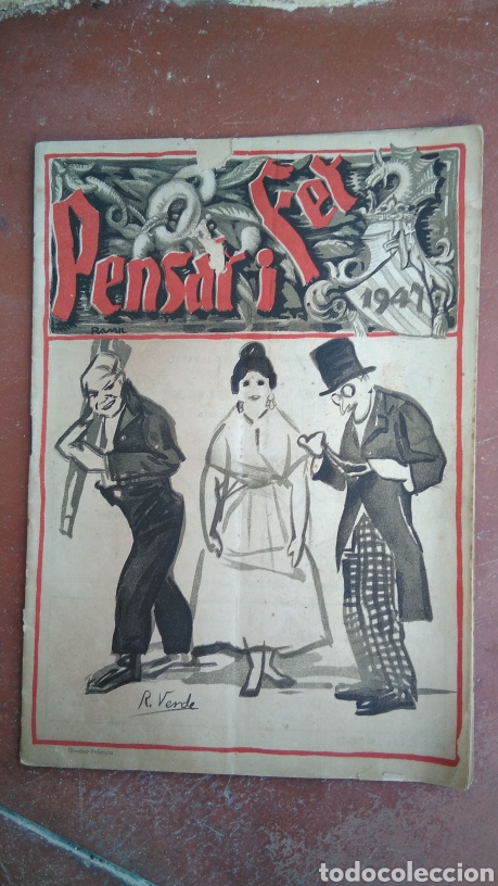 Tourismusbrosch&uuml;ren: REVISTA FALLERA PENSAT I FET ANY XXXV N&ordm; 37. MAR&Ccedil; 1947 FALLAS VALENCIA