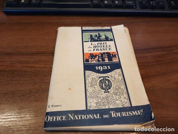 Folhetos de turismo: Les prix des hotels en France 1931