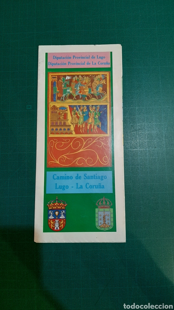 Folhetos de turismo: GU&Iacute;A CAMI&Ntilde;O SANTIAGO LUGO /LA CORU&Ntilde;A DIPUTACIONES 1989 LIBRERIA O ALMAC&Eacute;N DO COLISEVM