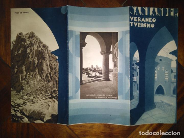 Tourismusbrosch&uuml;ren: Folleto de turismo. Santander. Veraneo. Turismo. 1935 aprox.