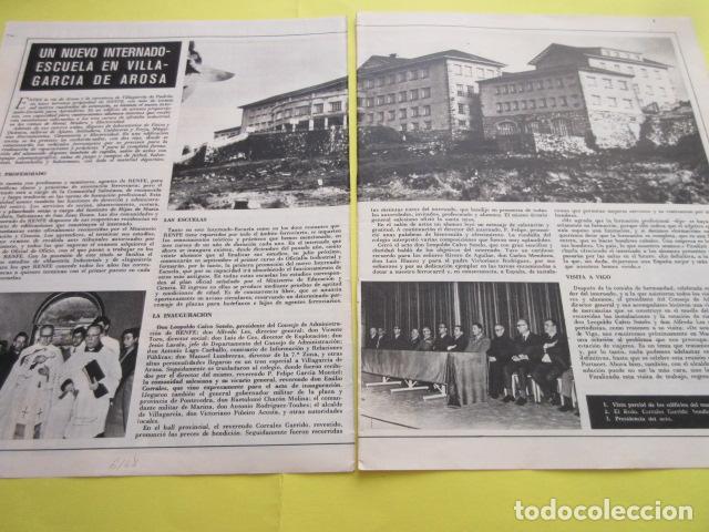 Travel Brochures: ARTICULO 1968 - NUEVO INTERNADO VILLA GARCIA AROSA APRENDICES ESCUELA- 2 PAG. RENFE TREN FERROCARRIL