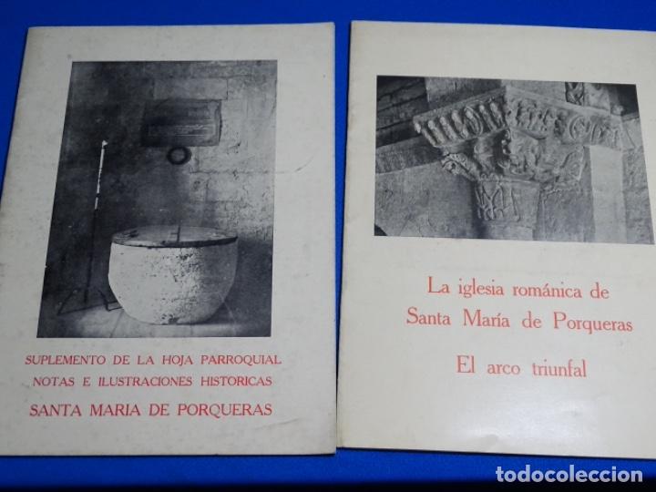 Brochures de tourisme: DOS FOLLETOS DE SANTA MAR&Iacute;A DE PORQUERAS.