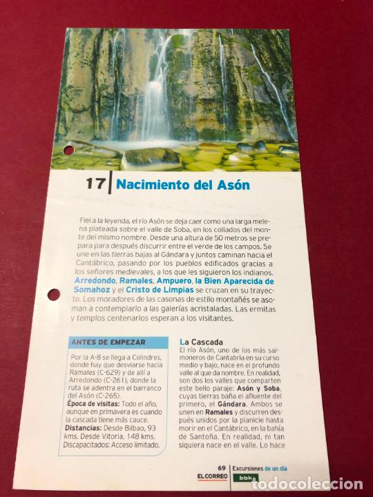 Tourismusbrosch&uuml;ren: NACIMIENTO DEL RIO ASON, CANTABRIA, RUTA TURISTICA EN FICHA