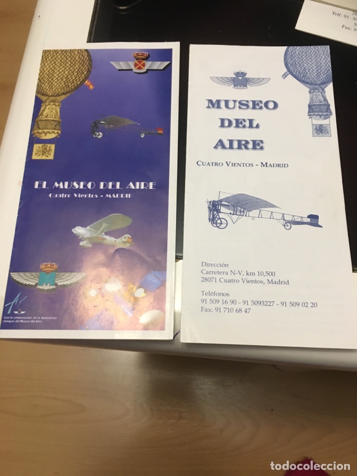 Folletos de turismo: Tr&iacute;pticos - folletos del MUSEO DEL AIRE de Cuatro Vientos en Madrid