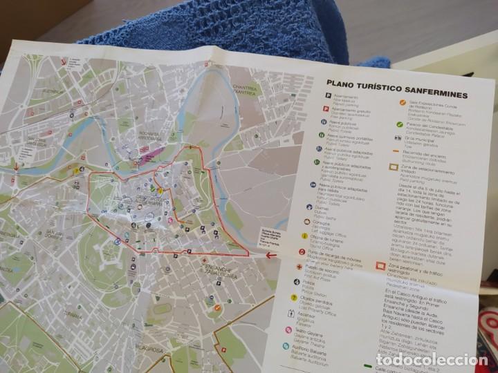Folletos de turismo: Plano mapa tur&iacute;stico San Fermines Pamplona