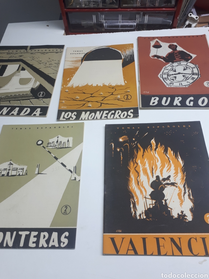 Brochures de tourisme: Lote Temas espa&ntilde;oles Burgos Granada Los Monegros Valencia Frontera