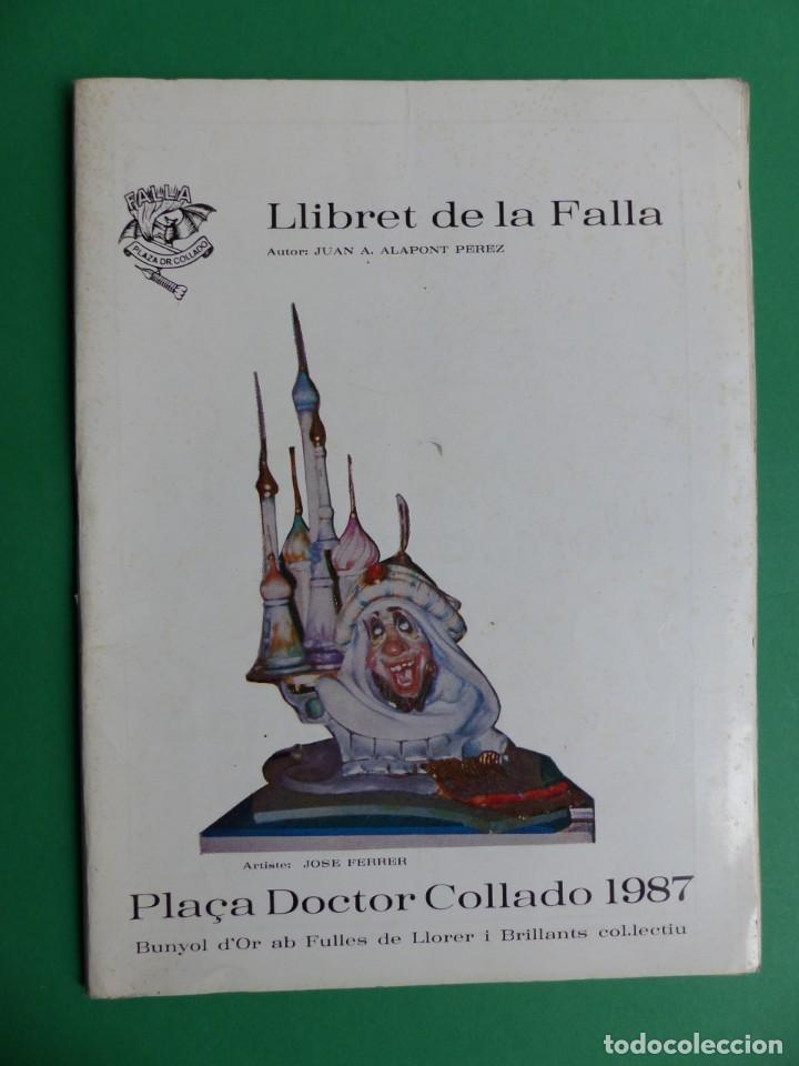 Travel Brochures: PROGRAMA LLIBRET VALENCIA FALLAS - PLA&Ccedil;A DEL DR. COLLADO - A&ntilde;o 1987