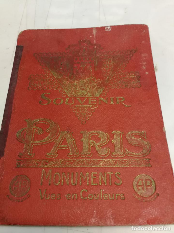 Travel Brochures: SOUVENIR DE PARIS A. PAPEGHIN MONUMENTOS 15 ILUSTRACIONES A COLOR FINALES SIGLO XIX