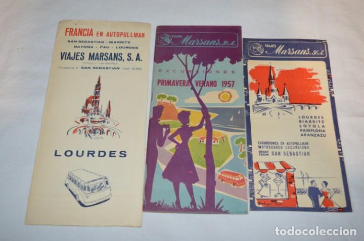 Folletos de turismo: Agencias viajes MARSANS S.A. y MELIÁ / Lote antiguo folletos de turismo y otros / Años 50 - ¡Mira! - Foto 3 - 247215090