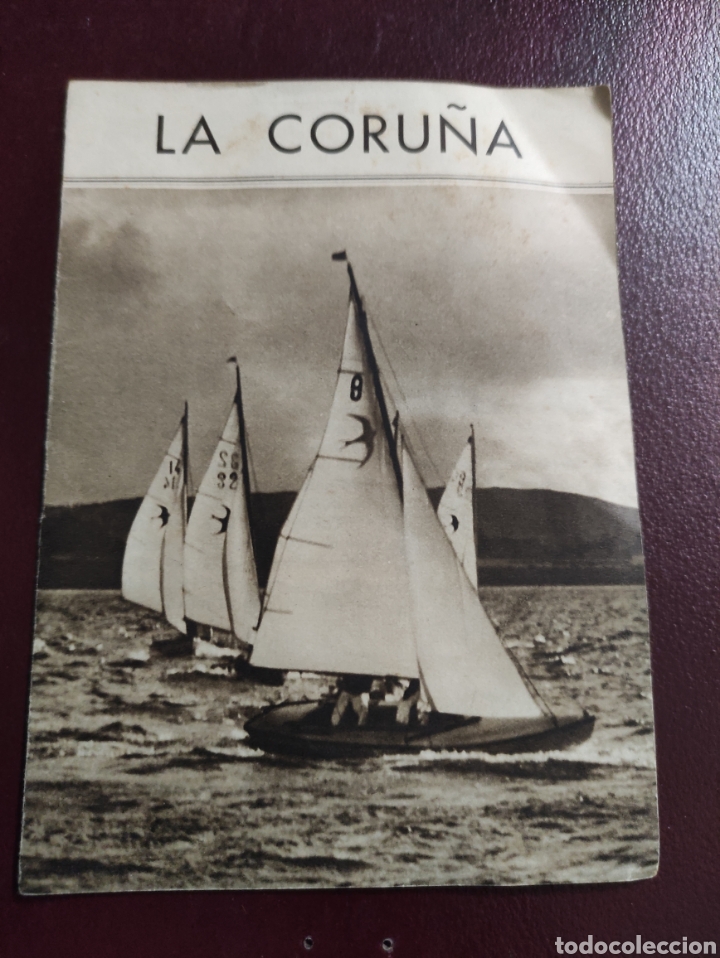 Folhetos de turismo: ANTIGUO FOLLETO DE LA CORU&Ntilde;A 6p 16x12