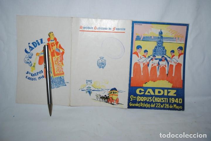 Folletos de turismo: CORPUS CHRISTI EN CADIZ 1940