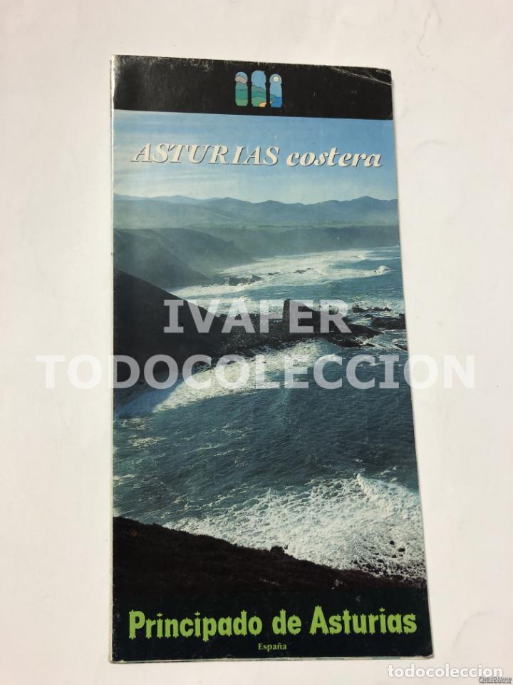 Travel Brochures: FOLLETO TURISTICO ASTURIAS COSTERA CON MAPAS, DESPLEGABLE
