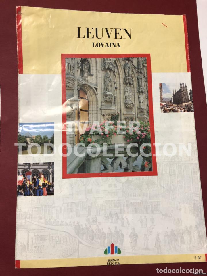 Brochures de tourisme: FOLLETO TURISTICO DE LOVAINA, LEUVEN, BELGICA, A&Ntilde;OS 90, EN ESPA&Ntilde;OL