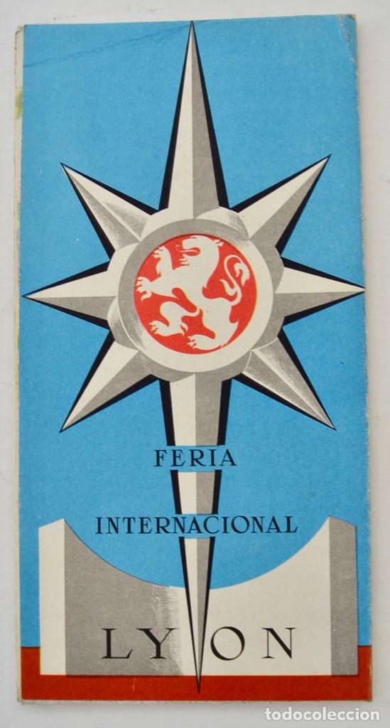 Folletos de turismo: Bonito Folleto Promocional de la Feria Internacional de Lyon. Dibujos A. Brenet. Texto en Espa&ntilde;ol