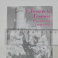 Folletos de turismo: PEÑAFIEL (VALLADOLID). FIESTA DE LA VENDIMIA, 1998.. Lote 253358425