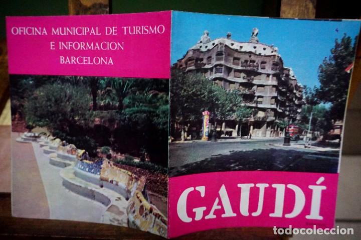 Folletos de turismo: gaudi.espa&ntilde;ol.oficina municipal de turismo e informacion .barcelona