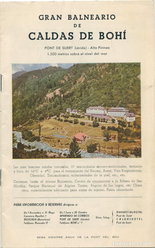 Folhetos de turismo: TRES FOLLETOS TUR&Iacute;STICOS BALNEARIO CALDAS DE BOH&Iacute; ( 1968 y A&ntilde;os 70)