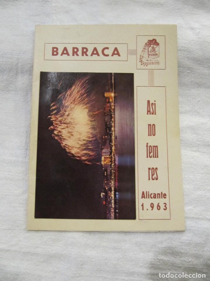 Tourismusbrosch&uuml;ren: LLIBRET DE LA BARRACA - ASI NO FEM RES - ALICANTE 1.963
