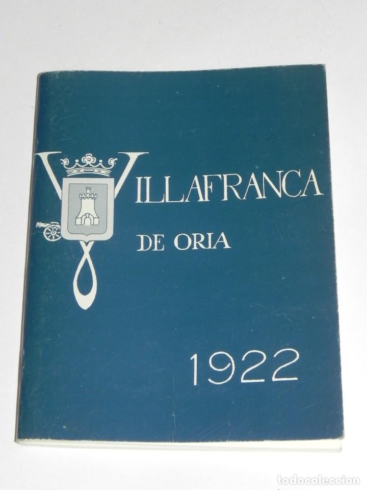 Tourismusbrosch&uuml;ren: PROGRAMA DE FIESTAS DE VILLAFRANCA DE ORIA 1922, GUIPUZCOA, TIENE 64 PAG. MIDE 13,5 X 10 CMS. SE TRA