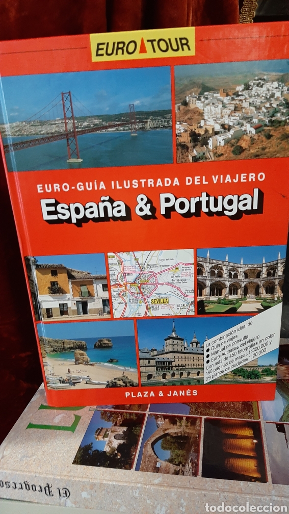 Brochures de tourisme: EURO TIUR ESPA&Ntilde;A/PORTUGAL PLAZA JANES ILUSTRADATRADA VIAJERO 1992 LIBRERIA O ALMAC&Eacute;N DO COLISEVM