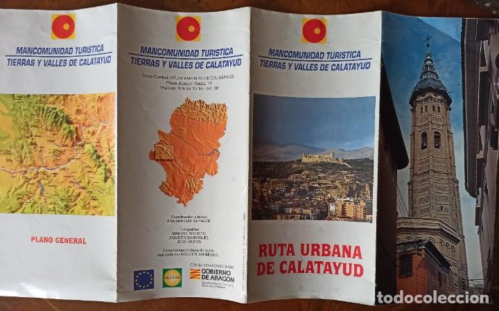 Folhetos de turismo: Calatayud plano gu&iacute;a ruta urbana 2001