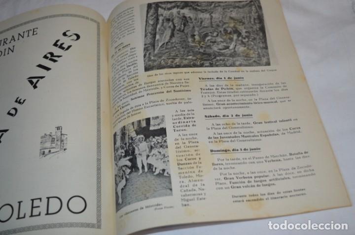 Folletos de turismo: TOLEDO 1956 / Corpus Chirsti - Programa Oficial de Festejos / Original - Buen estado ¡Difícil mira! - Foto 11 - 259013640