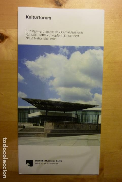 Folletos de turismo: Folleto Kulturforum Staatliche Museen zu Berlin SMS Museos Alemania